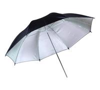 Parapluie en Nylon 85cm Tige Aluminium Photo Noir Argenté