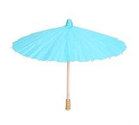 Parapluie en papier, 11,8 pouces blanc vierge coloré huile papier parapluie style chinois vintage décor accessoires de mariage pour bricolage peinture artisanat (Bleue)