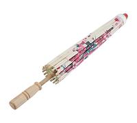 Parapluie en Papier Huilé de 55,9 Cm, Petit Parapluie en Papier Huilé Fait à la Main Art Chinois Parapluie de Danse Classique Fleur de Prunier pour les Fêtes de Mariage Photographie Costumes Cosplay D