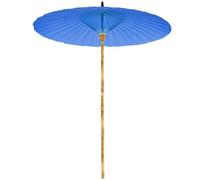 Parapluie en papier huilé fait à la main Bleu 2 m de diamètre 2,5 m de hauteur Pliable Accessoire décoratif Design classique Parfait pour les événements et la photographie