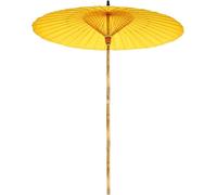 Parapluie en Papier Huilé, Parapluie Classique Hadmade, Parapluie Décoratif, Hadmade, 2 Mètres De Diamètre, 2,5 Mètres De Hauteur, 3,5 Cm De Diamètre, Pliable sans, Yellow