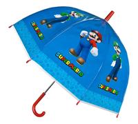 Nintendo Parapluie enfant Super Mario Bros – Manuel, fibre de verre, bleu
