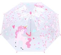 Parapluie enfant Prêt ? 71 cm Design licorne, transparent & maniable