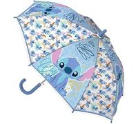 CORIEX Parapluie STITCH - Parapluie long dôme transparent coupe-vent avec ouverture de sécurité