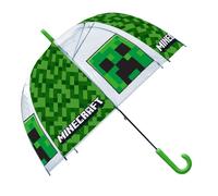 Parapluie enfant transparent Minecraft - motifs du jeu vidéo, vert
