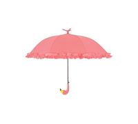 parapluie Flamant à volants 98 cm rose soie