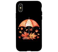 Parapluie God is My Shelter Feuilles d'automne Coque pour iPhone X/XS