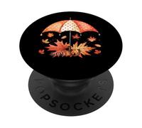Parapluie God is My Shelter Feuilles d'automne PopSockets PopGrip Adhésif