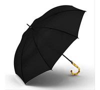 Parapluie Grand Bambou Parapluie Pluie 8k Coupe-Vent Semi-Automatique Parapluie à Long Manche Hommes Et Femmes-Parapluie Noir Coupe-Vent Beau Poids Léger Plus Résistant À La Déchirure