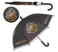 Parapluie - Harry Potter - Hogwarts - Automatique - Pliable - Noir avec écusson doré