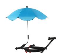 Parapluie Imperméable de Protection Ultraviolette pour Poussette de bébé, Auvent Pare-soleil Universel avec Pince à Clip pour Landaus, adapté aux Chaises de Plage (Bleu)