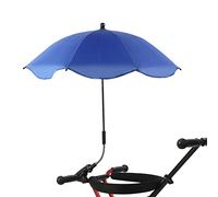 Parapluie Imperméable de Protection Ultraviolette pour Poussette de bébé, Auvent Pare-soleil Universel avec Pince à Clip pour Landaus, adapté aux Chaises de Plage (bleu marine)