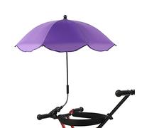 Parapluie Imperméable de Protection Ultraviolette pour Poussette de bébé, Auvent Pare- Universel avec Pince à Clip pour Landaus, adapté aux Chaises de Plage (Violet)