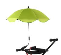 Parapluie Imperméable de Protection Ultraviolette pour Poussette de bébé, Auvent Pare- Universel avec Pince à Clip pour Landaus, adapté aux Chaises de Plage (Vert)