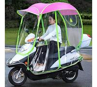 Parapluie imperméable entièrement fermé pour moto, scooter, protection contre le soleil et la pluie - Auvent pliable universel avec design imperméable
