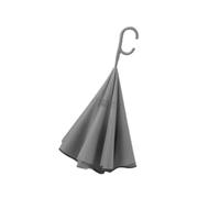 Parapluie inversé à Coupe-Vent pour Voiture, équipement d'extérieur, Pliable, Travail pour Hommes et Femmes, Double Couche, Gris