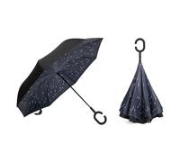 Parapluie Inversé, Parapluie Innovant, Parapluie à Double Couche, Parapluie Renversé avec Poignée en C, L