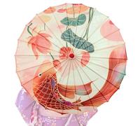 Parapluie japonais, parapluie chinois de la soie en soie de 32 pouces avec du bambou, parapluie de danse chinoise, parasol japonais classique pour les fêtes de mariage costumes de photographie cospla