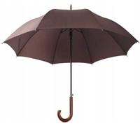 Parapluie long semi-automatique pliable 83 cm brun