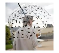 Parapluie LONG transparent à motifs Chats SMATI