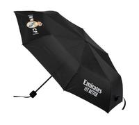 Parapluie manuel Real Madrid officiel | Parapluie de sport résistant et pliable pour fans