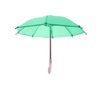 Parapluie miniature pour maison de poupée, joli parasol décoratif pour poupées de 45,7 cm, accessoire de poupée à l'échelle 1:4 1:6, jouet de jeu Sunny Rainy - Vert