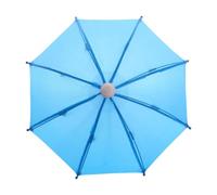 Parapluie miniature pour maison de poupée, joli parasol décoratif pour poupées de 45,7 cm, accessoire de poupée à l'échelle 1:4 1:6, jouet de jeu Sunny Rainy - Bleu