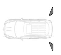 Parapluie par e Sole il v oiture Convient pour Mazda CX-5 KF 2017-2023 2e génération CX5 Rideau en Maille Cadre de Pare-Brise Avant Rideau magnétique personnalisé(2PCS Side Triangle)