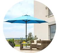 Parapluie Parasol 2,7 m Parasol Parasol Parasol, Grand Couvercle de Protection Parapluie du Soleil, Protection UV + canopée à l'épreuve de la Douche, Parapluie de Patio (Couleur: 2,7 m / 9 Pieds)