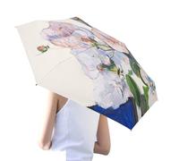 Parapluie pare-soleil portable avec motif floral protection UV pour femme accessoire léger pliable pour événements en plein air plage excursions quotidiennes activités estivales voyages et promenades