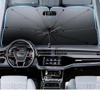 Parapluie Pare Soleil Voiture pour BMW X5 E53 F30 E34 X5 E70 F15 G30 E91 Touring X6, Pare Soleil Pare Brise Avant Parapluie Pare-Soleil de Boiture Pliable,A