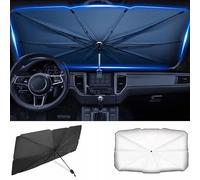 Parapluie Pare Soleil Voiture pour Peugeot 3008 I 2009 2010 2011 2012-2016, Couverture Pare-Brise Voiture, Pliable Protection UV Isolation Thermique Parapluie,B 140 * 79cm