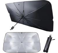 Parapluie Pare Soleil Voiture, pour VW Golf3 Golf5 Golf6 Golf7 GTI Convertible Wagon Tour VAR Auto Anti UV Isolation Thermique Parasol De Voiture Pliable Pare Brise Soleil,B 140 * 80cm