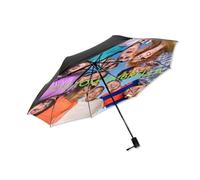Parapluie photo personnalisé, manuel 3 sections, imprimé intérieur