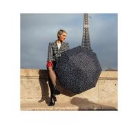 SMATI Parapluie pliant compact ouverture et fermeture automatique 8 baleines en fibre de verre Robuste Diamètre=98cm grand classique Couvercle de protection Parapluie de femme MOTIF ARBRE DE VIE