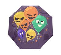 Parapluie pliable automatique portable avec ouverture et fermeture automatiques à bouton, protection UV, pour enfants, garçons et filles - Bleu diable