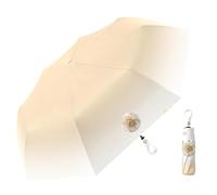 Parapluie Pliant Automatique Compact/Ouverture et Fermeture / Poignée Anneau / Couleur Dégradée /de Voyage Protection Pluie et Protection UV 99,9% / Portable/Résistant/ Sac à dos / Femmes et Enfants