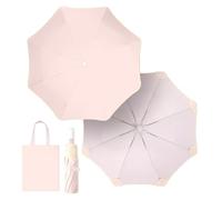 Parapluie Pliant Compact de Voyage,Ouverture/Fermeture Automatique,Anti-Rebond,Anti-piqûre,Coins arrondis,Portable/Grande Poche de Rangement,Pluie/Soleil,UPF 50+, 8 Baleines,pour Hommes,Femmes/Enfants