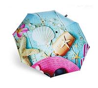 Parapluie Pliant Coupe-Vent 8 Côtes, Parapluie de Poche 7 Couleurs, Parapluie de Protection UV - Petit - Compact, Léger, Solide, Parapluie Portable