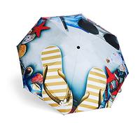 Parapluie Pliant Coupe-Vent 8 Côtes, Parapluie de Poche 7 Couleurs, Parapluie de Protection UV - Petit - Compact, Léger, Solide, Parapluie Portable