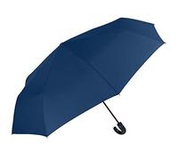 Parapluie Pliant Golf Homme - Ouverture et Fermeture Automatique - Compact Grand Résistant Solid - Parapluie Uni de Qualité - PFC FREE - Diamètre 118 cm - Perletti Technology (Bleu)
