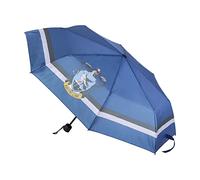 Parapluie Pliant Harry Potter - Coloris Bleu avec Logo Serdaigle - Ouverture Manuelle - Fabriqué en 100% Polyester avec Structure en Fibre de Verre - Produit Original Conçu en Espagne