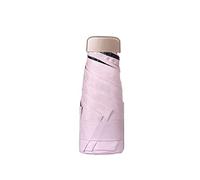 Parapluie portable 5 plis mince, parapluie de - Parasol compact, extérieur, léger, résistant à la neige, rose(Pink)