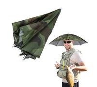 Parapluie Portable Pliant Kaki Pour La Pêche Ou Le Camping, Accessoire Imperméable Contre La Pluie Ou Comme Protection Contre Le Soleil, Chapeau De Plage, D'extérieur