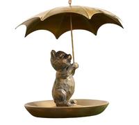 Parapluie pour écureuil - Mangeoire d'extérieur pour écureuil tenant un parapluie pour oiseaux sauvages | Station d'alimentation en métal résistant aux intempéries pour balcons, patios en plein air