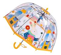 Parapluie pour enfant avec toit en dôme - Design léger et mignon - Protection contre le vent et la pluie - En forme de cloche - Transparent - Cadeaux pour enfants