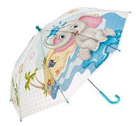 Parapluie pour enfant pour garçons et filles, Transparent, multicolore, 66 cm, éléphant