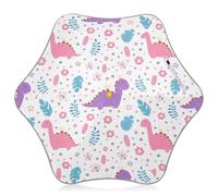 Parapluie pour enfants avec coins arrondis Motif dinosaures pastel