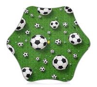 Parapluie pour enfants avec embouts de sécurité arrondis, petit parapluie mignon pour enfants de 4 à 8 ans, auvent de 88,9 cm, ballons de football, vert