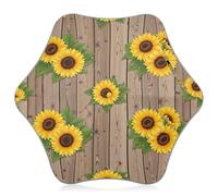 Parapluie pour enfants avec pointes de sécurité arrondies, parapluie réfléchissant pour le soleil et la pluie pour enfants de 4 à 8 ans, auvent de 88,9 cm, tournesols en bois rustique